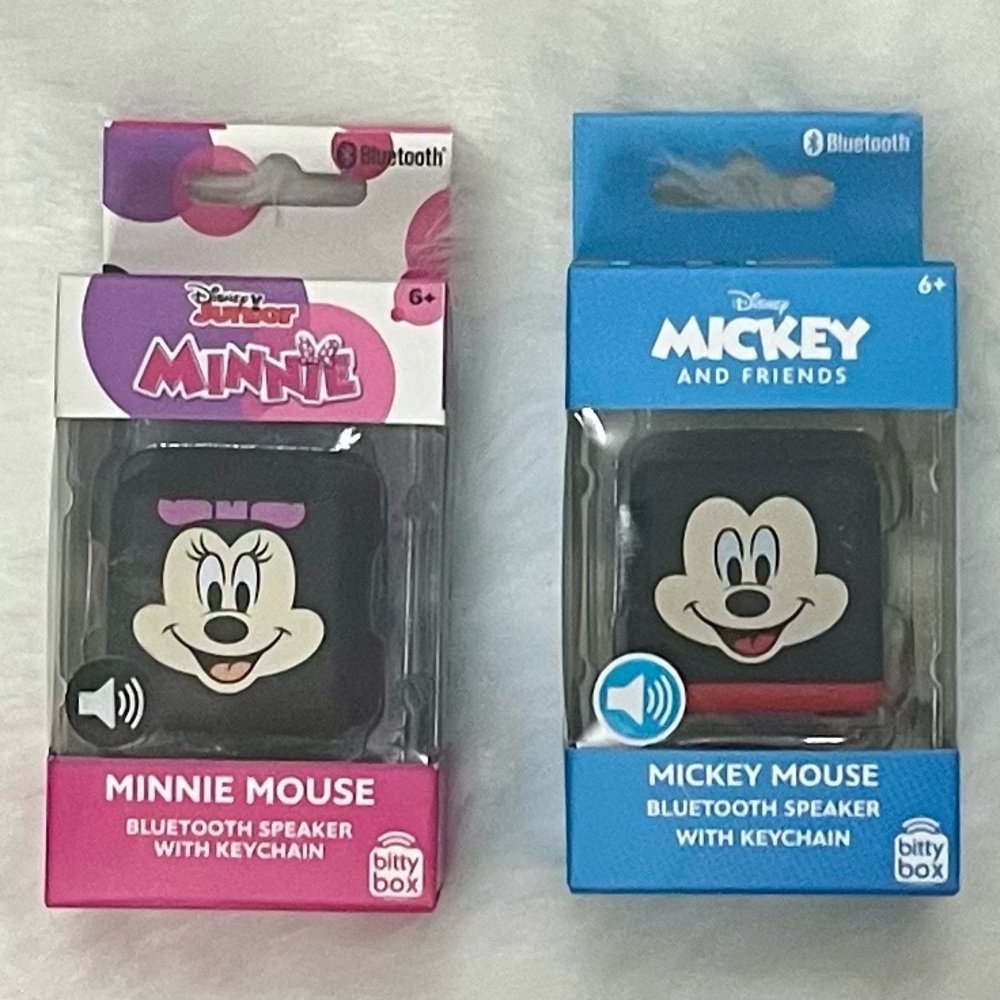 Disney Minnie and Mickey Bluetooth Bitty Box Speakers Set
